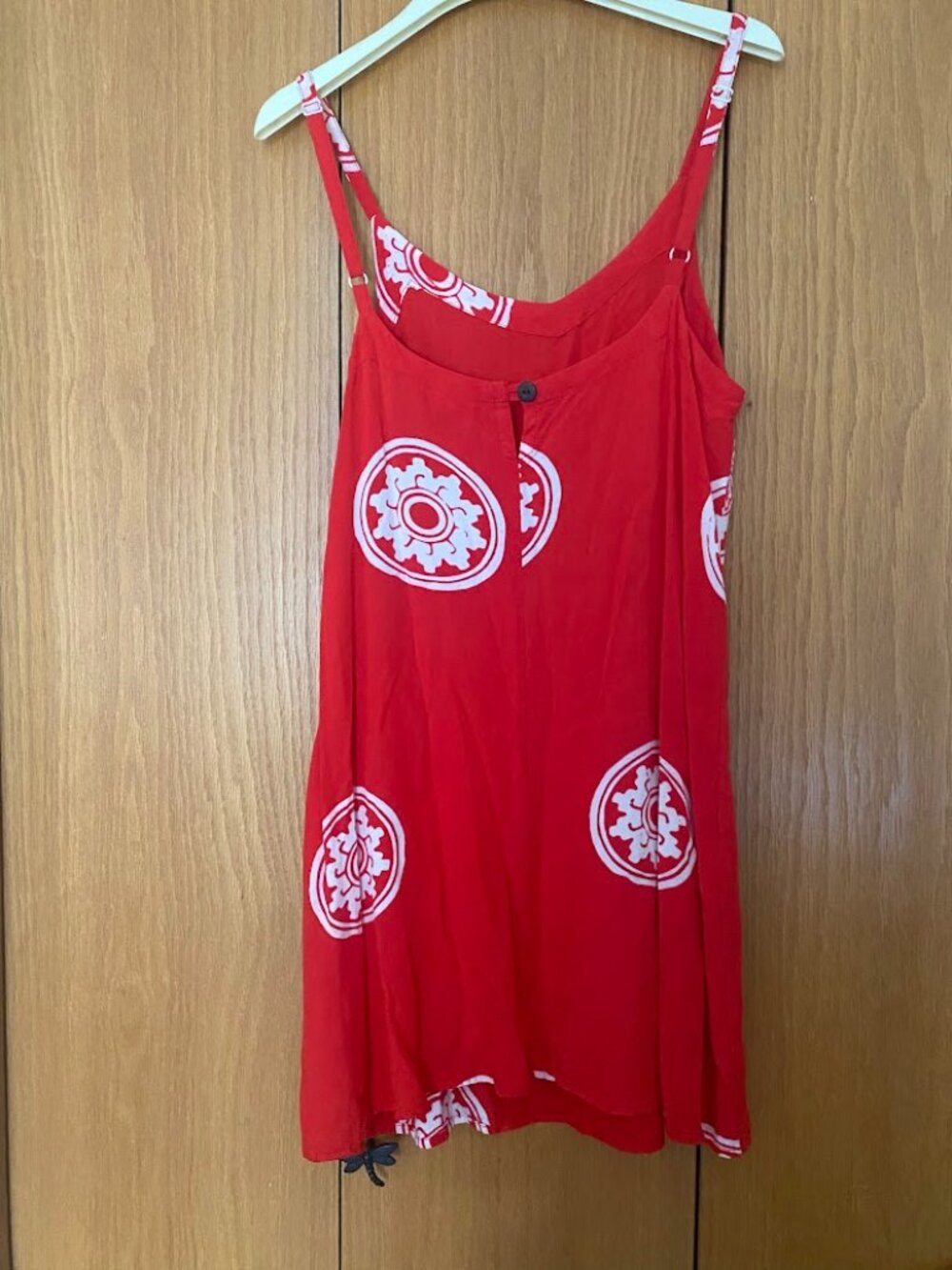 Red and White Beach Cover - size Small